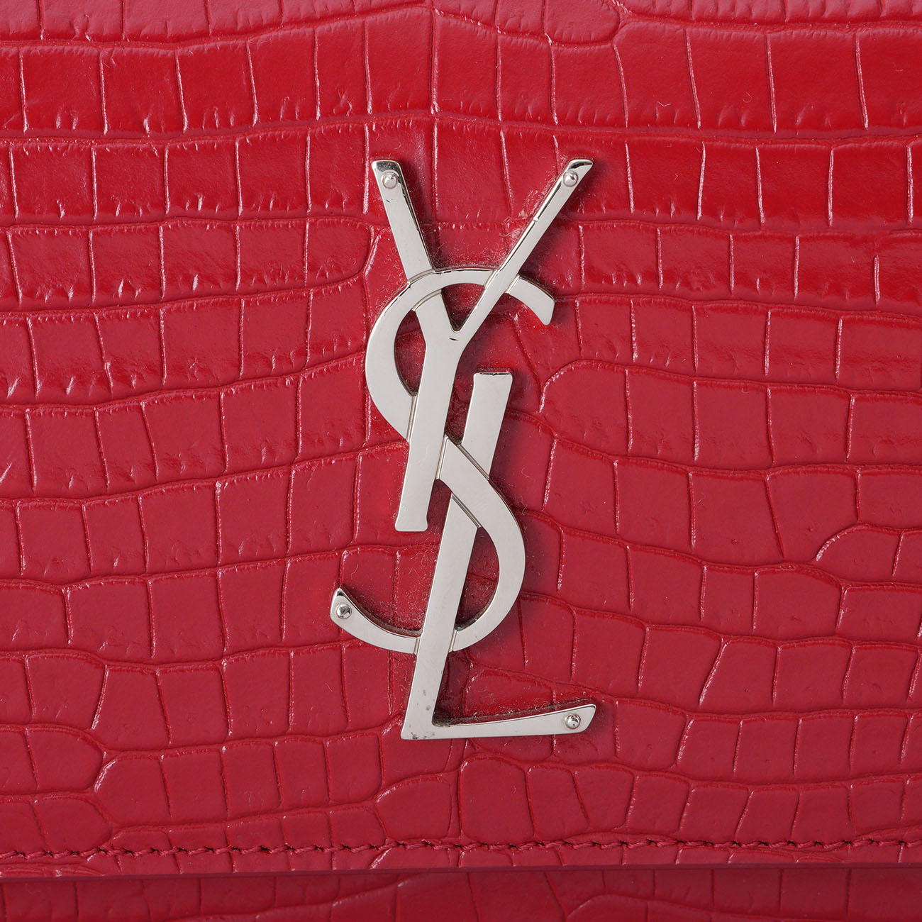 YVES SAINT LAURENT(USED)생로랑 442906 크로커 패턴 선셋백 미듐